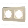 Рамка на 2 поста стеклянная Arlight FRM-OMALI-SFGS-2-GD 049711 049711 - 1