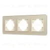 Рамка на 3 поста стеклянная Arlight FRM-OMALI-SFGS-3-GD 049715 049715 - 1