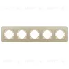 Рамка на 5 постов стеклянная Arlight FRM-OMALI-SFGS-5-GD 049723 049723 - 3