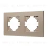 Рамка на 2 поста пластиковая Arlight FRM-PERIO-PL-2-GD 049753 049753 - 1