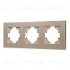Рамка на 3 поста пластиковая Arlight FRM-PERIO-PL-3-GD 049757 049757 - 1