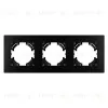 Рамка на 3 поста пластиковая Arlight FRM-PERIO-PL-3-BK 049755 049755 - 2