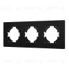 Рамка на 3 поста пластиковая Arlight FRM-PERIO-PL-3-BK 049755 049755 - 1