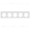 Рамка на 5 постов пластиковая Arlight FRM-PERIO-PL-5-BK 049763 049763 - 2