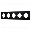 Рамка на 5 постов пластиковая Arlight FRM-PERIO-PL-5-BK 049763 049763 - 1