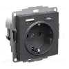 Розетка 16А с 2 USB A+C, 5В/2,4А/3,0А, 2х5В/1,5А, Systeme Electric AtlasDesign Базальт ATN001432 ATN001432 - 1