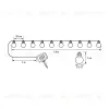 Садовая гирлянда на солнечной батарее Uniel USL-S-126/PT1800 FROST BULBS UL-00012697 USL-S-126/PT1800 FROST BULBS - 9