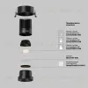 Встраиваемый светильник Maytoni Dip DL117-15W-2.7K-B DL117-15W-2.7K-B - 2