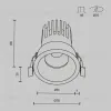 Встраиваемый светильник Maytoni Dip DL117-15W-2.7K-B DL117-15W-2.7K-B - 12