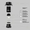 Встраиваемый светильник Maytoni Dip DL117-15W-4K-B DL117-15W-4K-B - 2