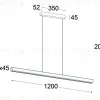 Линейный подвесной светильник Italline IT013-6021 black 3000K IT013-6021 black 3000K - 11