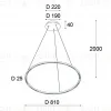 Подвесная люстра Italline IT013-6022 black 3000K IT013-6022 black 3000K - 8