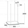 Подвесная люстра Italline IT013-6024 black 3000K IT013-6024 black 3000K - 8