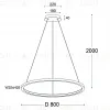 Подвесная люстра Italline IT013-6028 black 3000K IT013-6028 black 3000K - 2