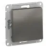 Выключатель 1-клавишный сх.1, 10АХ Systeme Electric AtlasDesign Сталь ATN000911 ATN000911 - 1