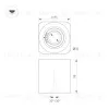 Накладной светильник Arlight SP-ACENTO-S95x95-10W Day4000 (BK, 20-45 deg, 230V) 055750 055750 - 2