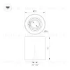 Накладной светильник Arlight SP-ACENTO-R95-10W Warm3000 (WH, 20-45 deg, 230V) 055742 055742 - 2