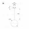 Подвесной светильник Arlight SP-EMISFERO-HANG-BUILT-R150-11W Day4000 (BK, 170 deg, 230V) 056591 056591 - 4