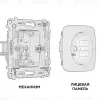 Комплект механизма электрической розетки Ambrella Volt Omega (OP1060, VM141) MO106010 MO106010 - 3