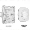 Комплект механизма электрической розетки Ambrella Volt Omega (OP1070, VM141) MO107010 MO107010 - 3