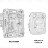 Комплект механизма электрической розетки USB A+A 18W Ambrella Volt Omega (OP1090, VM155) MO109010 MO109010 - 3