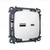 Комплект механизма розетки USB A+C 20W Ambrella Volt Omega (OP1110, VM177) MO111010 MO111010 - 1