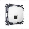 Комплект механизма телефонной розетки RJ-11(4P4C) Ambrella Volt Omega (OP1120, VM190) MO112030 MO112030 - 1