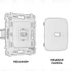 Комплект механизма розетки HDMI 2.0 Ambrella Volt Omega (OP1140, VM222) MO114010 MO114010 - 3