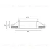 Встраиваемый светильник Hesby Lighting Bodo HSBL_0106 HSBL_0106 - 4