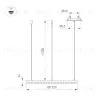 Подвесная люстра Arlight SP-DIAMOND-R1250-80W Day4000 (BK, 45 deg, 230V, TRIAC) 054493 054493 - 4