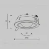 Встраиваемый светильник Maytoni Lens DL105-12W4K-B DL105-12W4K-B - 11