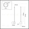 Настенный светильник Odeon Light Hightech Fillini 4335/12WGP 4335/12WGP - 6