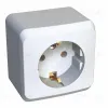 Розетка 1-ая с/з без шторок Systeme Electric Этюд наруж PA16-003B PA16-003B - 2