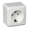 Розетка 1-ая с/з без шторок Systeme Electric Этюд наруж PA16-003B PA16-003B - 1