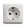 Розетка 1-ая с/з без шторок Systeme Electric Этюд наруж PA16-003B PA16-003B - 3