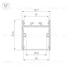Профиль Arlight SL-LINE-3638-LW-2000 WHITE 038444(1) 038444(1) - 2