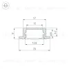 Профиль Arlight LINE-2308-F-2000 WHITE 044237(1) 044237(1) - 3