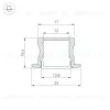 Профиль Arlight LINE-2315-F-2000 WHITE 044265(1) 044265(1) - 3