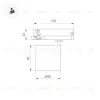 Трековый трехфазный светильник Arlight LGD-DYKE-4TR-R90-26W Day4000 (BK, 50 deg, 230V) 052289 052289 - 2