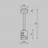 Крепление потолочное с прямым коннектором питания Maytoni Flarity TRA156C-IPCL1-PT TRA156C-IPCL1-PT - 5