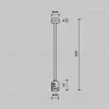 Крепление потолочное с прямым коннектором питания Maytoni Flarity TRA158C-IPCL1-PT TRA158C-IPCL1-PT - 5