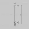 Крепление потолочное с прямым коннектором питания Maytoni Flarity TRA158C-IPC1-PT TRA158C-IPC1-PT - 5