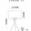 Настольная лампа Moderli Palma V11598-1T V11598-1T - 4