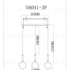 Подвесной светильник Moderli Scrumbel V11566-3P V11566-3P - 4