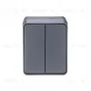 Выключатель 2-клавишный Systeme Electric AtlasDesign Profi54 Наруж Антрацит ATN544051 ATN544051 - 3