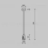 Крепление потолочное одинарное Maytoni Flarity TRA158C-S1-PT TRA158C-S1-PT - 5