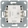 Выключатель одноклавишный проходной со светодиодом 10A 250V с накладкой, цвет Тауп Jasmart G3012NT G3012NT - 2