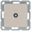 Розетка TV Ф9.5mm оконечная с накладкой, цвет Тауп Jasmart G6001T G6001T - 1