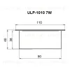Встраиваемый светильник Uniel ULP-1010-20W/4000K IP54 GRILYATO OPAL BLACK KIT03 UL-00012836 ULP-1010-20W/4000K IP54 GRILYATO OPAL BLACK KIT03 - 7
