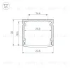 Профиль Arlight WIDE-H20-2000 ANOD 055756 055756 - 3